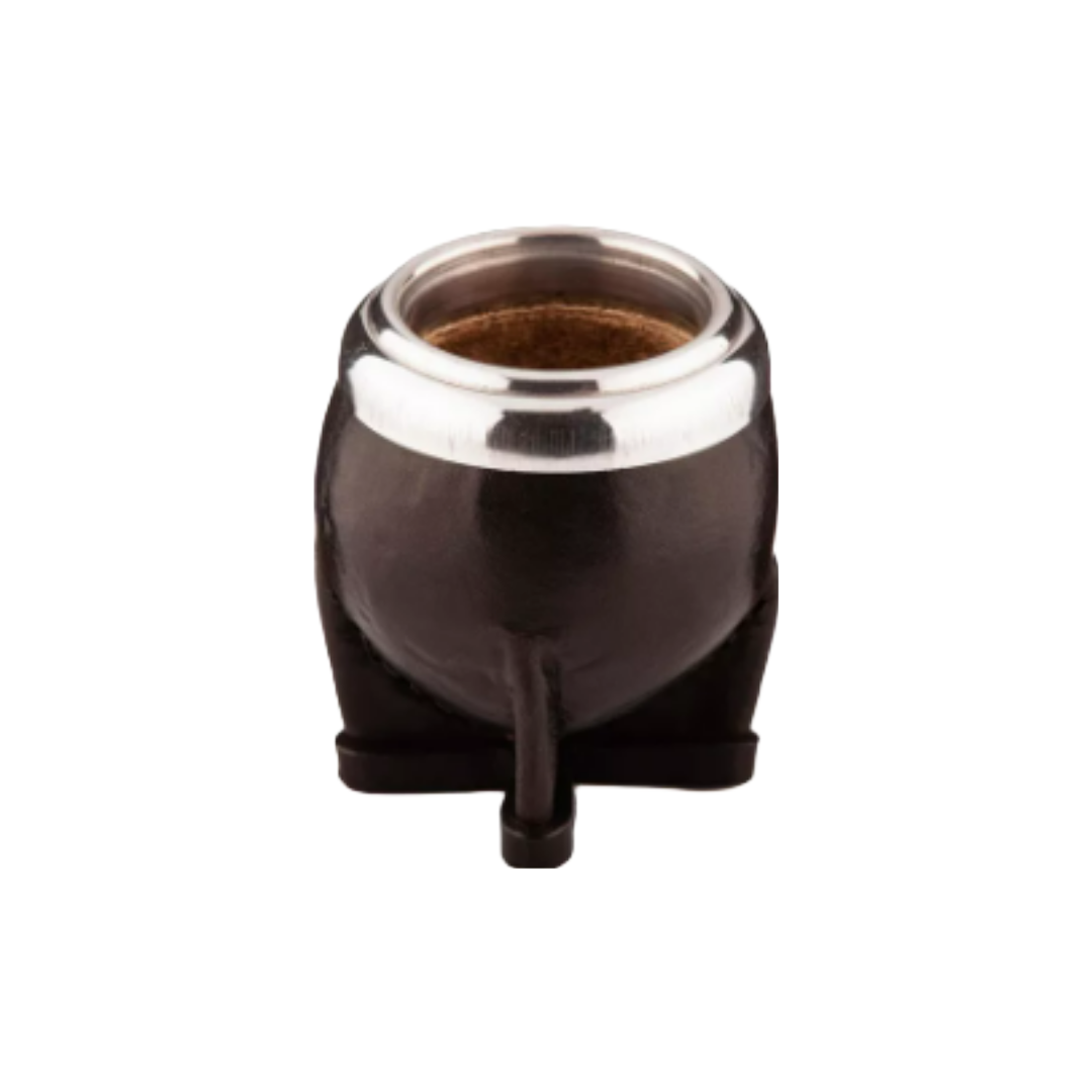 Mate torpedo de calabaza negro. Virola de aluminio.